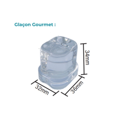 Machine à Glaçons Gourmet Sous Comptoir 31Kg/J - 50Hz