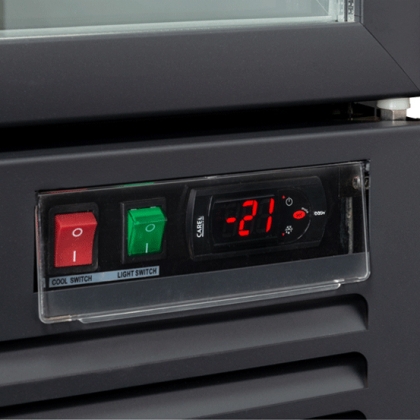 Armoire à boissons noire 4 portes, 2248 L - Classe C