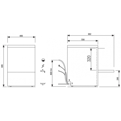 Lave-Verre 40x40 - Adoucisseur - Verres Hauts