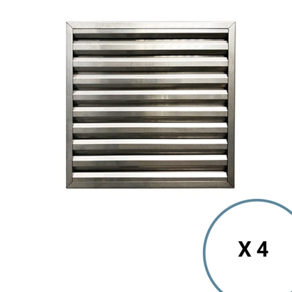 Pack de 4 Filtres Chocs 445 x 445 mm