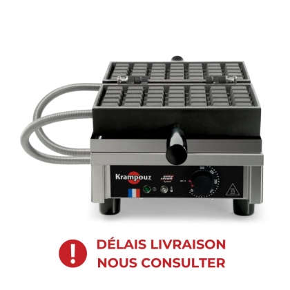 Gaufrier électrique ouverture 180° - basculement avant / arrière - 5 x 7 Bruxelles