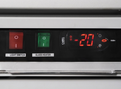 Armoire réfrigérée négative, vitrée blanche - 560 L