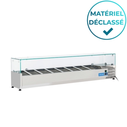 Saladette à Poser 180 cm - 8 bacs GN1/4 - verre - Déclassé