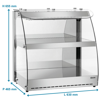 Vitrine chauffante - 104 Litres