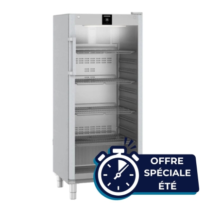 RéfrigérateUr Vitrée GN 2/1 Ventilé Inox 600L