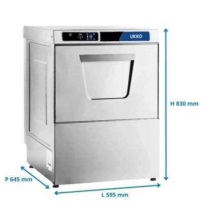 Lave Vaisselle Professionnel 50x50 avec Pompe de Vidange et Doseur de Produit de Lavage- Declassé