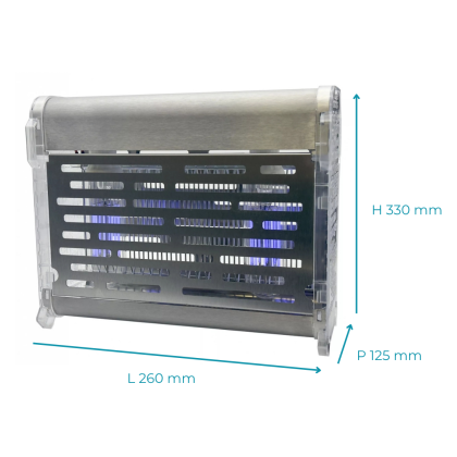 Désinsectiseur FlyingBox - Inox - 2x5W