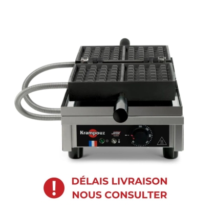 Gaufrier électrique ouverture 180° - basculement avant / arrière - 4 x 6 Liège Paty