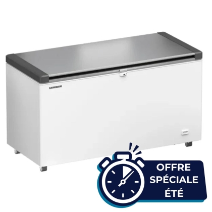 Congélateur coffre - 404 L - Porte inox