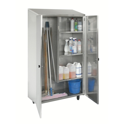 Armoire Inox 2 Portes Battantes 3 Étageres