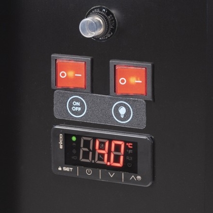 Vitrine Réfrigéré Service Noir - 286L