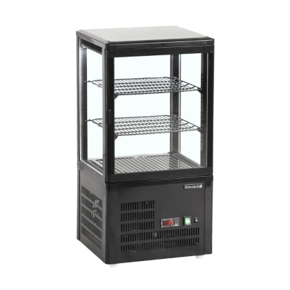 Vitrine Réfrigérée Noir Pour Comptoir 58L