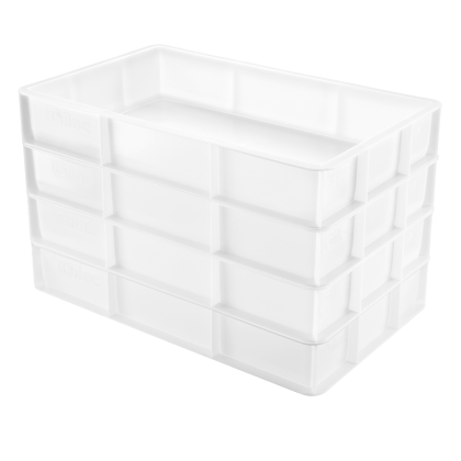 Pack de 10 Bacs à Pâtons Blanc 530x325x90 mm - GN1/1