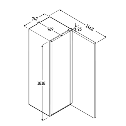 Réfrigérateur GN 2/1 Ventilé Blanc 571L