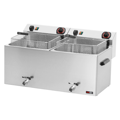 Friteuse électrique double à poser, 2x11 L - 400V/3N