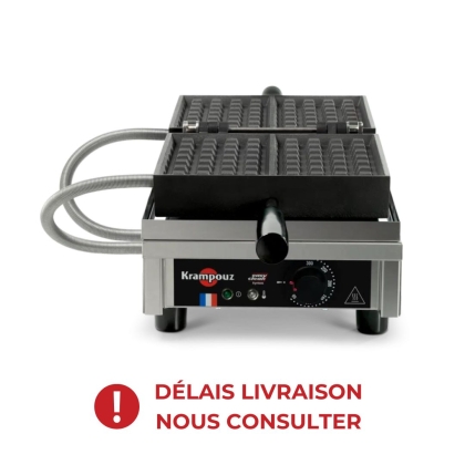 Gaufrier électrique ouverture 180° - basculement avant / arrière - 4 x 7 Liège