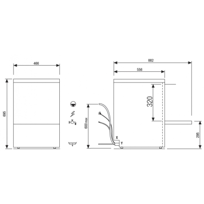 Lave-Verres 40x40 avec Adoucisseur