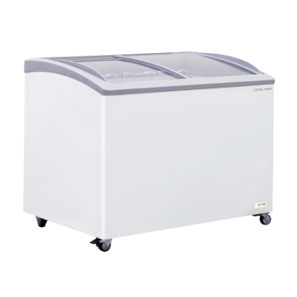 Congélateur coffre 300 L - Portes vitrées coulissantes