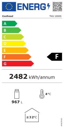 Armoire à boissons avec bandeau lumineux, 967 L