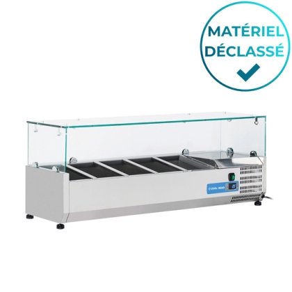 Saladette réfrigérée à Poser 120 cm 5 Bacs GN1/4 - Déclassé
