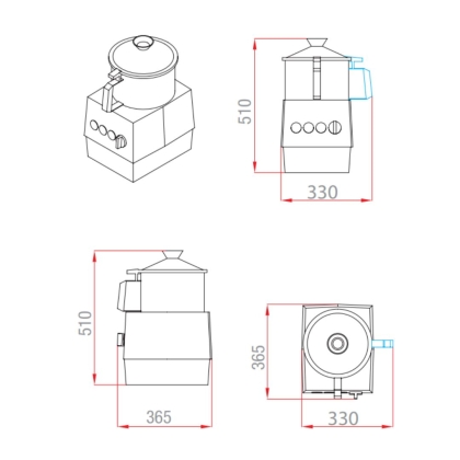 Cutter De Table R5 V.V. - 5,9 L