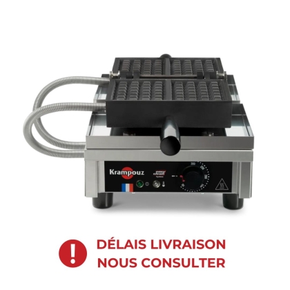 Gaufrier électrique ouverture 180° - basculement avant / arrière - 4 x 7 Bruxelles