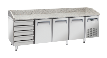 Table Réfrigérée Pour Pizzas à Plateaux de 600 x 400mm - 550L