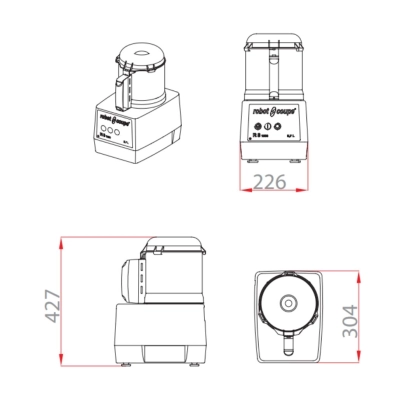 Cutter De Table R3 - 3,7 L - 1 500 tr/min - Déclassé