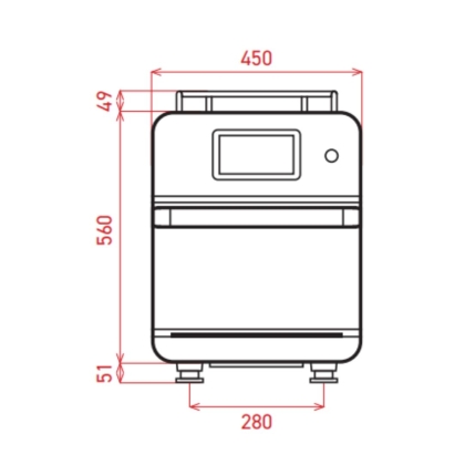 Four à cuisson ultra-rapide nouvelle génération - Gris Anthracite