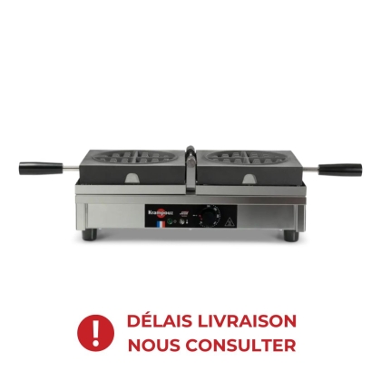Gaufrier électrique ouverture 180° - Ronde
