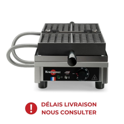 Gaufrier électrique ouverture 180° - basculement avant / arrière - 4 x 6 Bruxelles