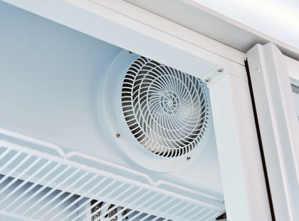 Armoire réfrigérée négative blanche, 2 portes vitrées - 1080 L