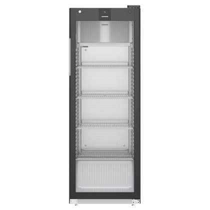 Armoire à Boissons noire ventilée, porte vitrée, 347L - LIEBHERR