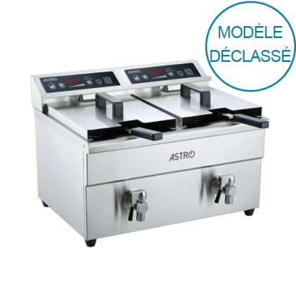 Friteuse induction double bac 2 x 8L - Declassé