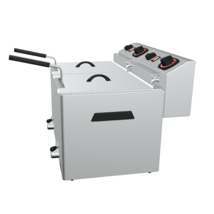 Friteuse électrique double à poser, 2x8 L - 400V/3N