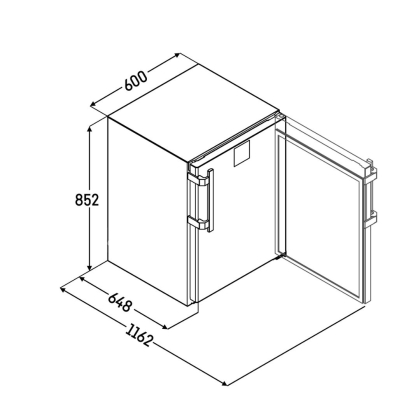 Armoire Réfrigérée Positive Encastrable Blanche Classe Energie A 127L