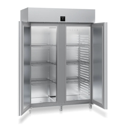 Armoire positive GN2/1, cuve inox emboutie, 2 portes - 1360L