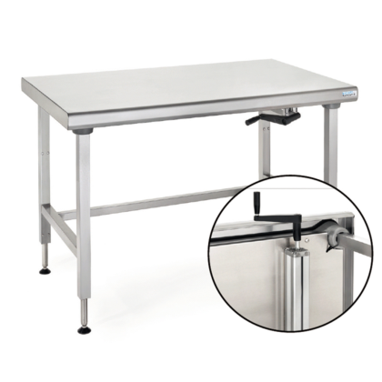 Plan de travail inox Ergonomix 700 x 1000 mm