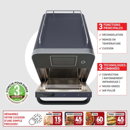 Four à cuisson ultra-rapide nouvelle génération - Gris Anthracite