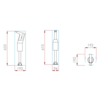 Mixeur Plongeant Vitesse Variable Tube 250 mm