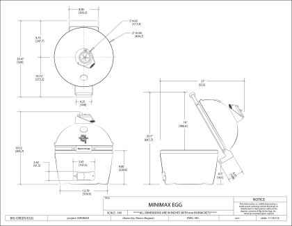 Barbecue Big Green Egg Minimax