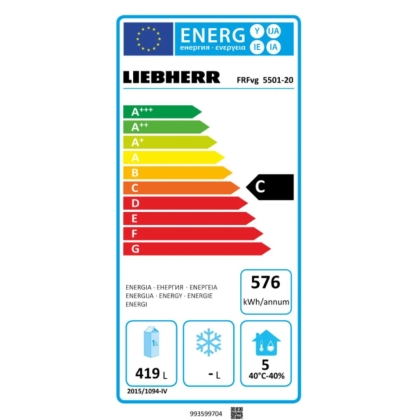 Réfrigérateur GN 2/1 Ventilé Blanc 571L