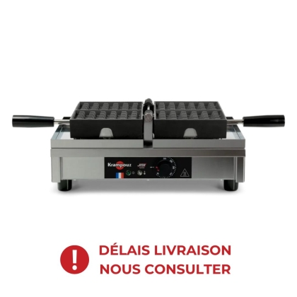 Gaufrier électrique ouverture 180° - 4 x 6 Liège Paty