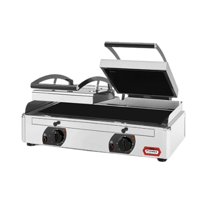 Grill Panini Double 3,4 kW - Plaque vitrocéramique rainurée