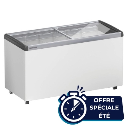 Congélateur coffre - 339 L - Porte coulissantes vitrées 