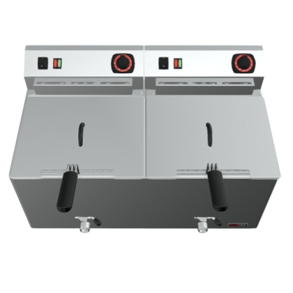 Friteuse électrique double à poser, 2x11 L - 400V/3N