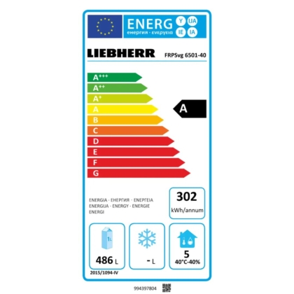 Réfrigérateur Performance GN 2/1  Ventilé Inox Classe Energie A 597L