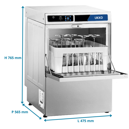 Lave Verre 40x40 avec Pompe de Vidange