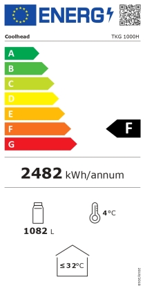 Armoire à boissons avec bandeau lumineux, 1082 L