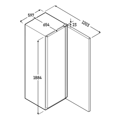 Réfrigérateur GN 2/1 Ventilé Blanc 420L